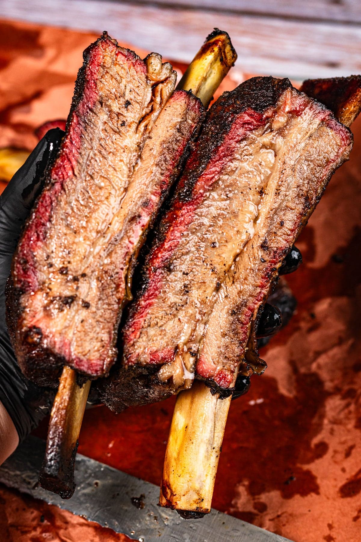 Smoked Beef Plate Ribs (Texas Dino Ribs)