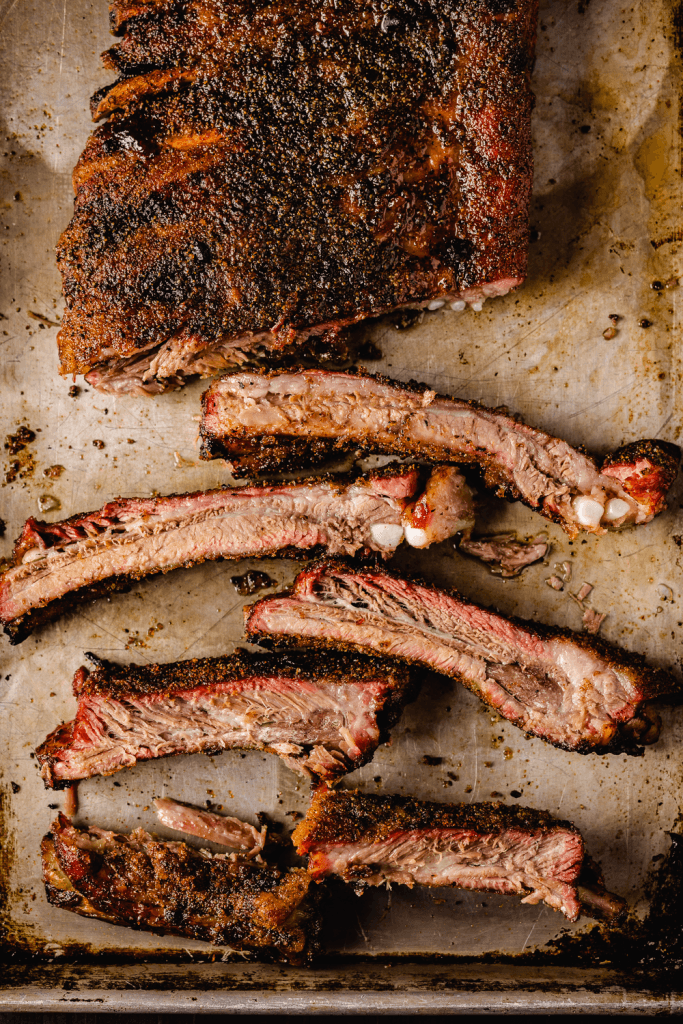 No-Wrap Smoked Spare Ribs - Image