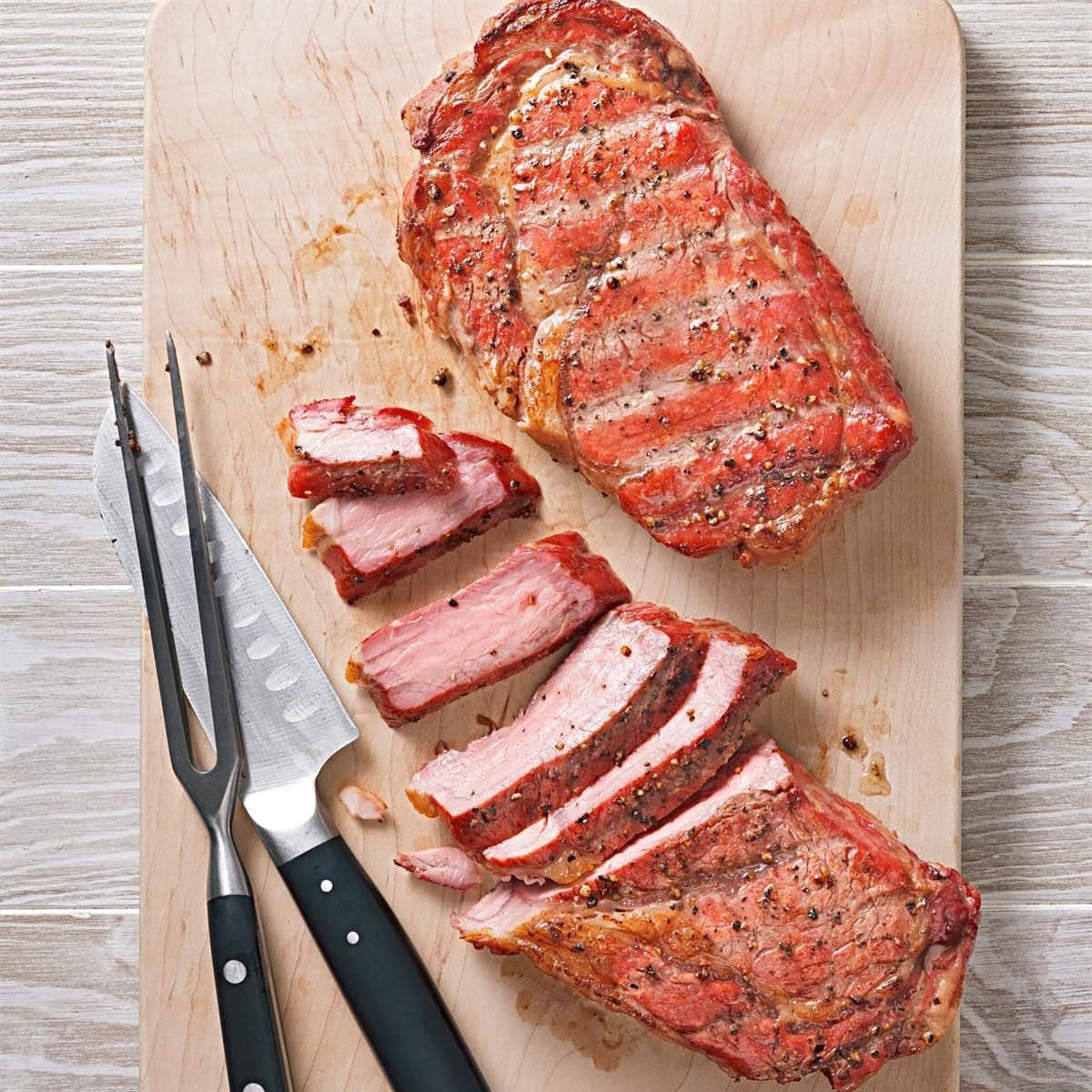Reverse-Seared Smoked Ribeye - Image