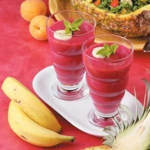 Pineapple Raspberry Sunrise Smoothie - Image