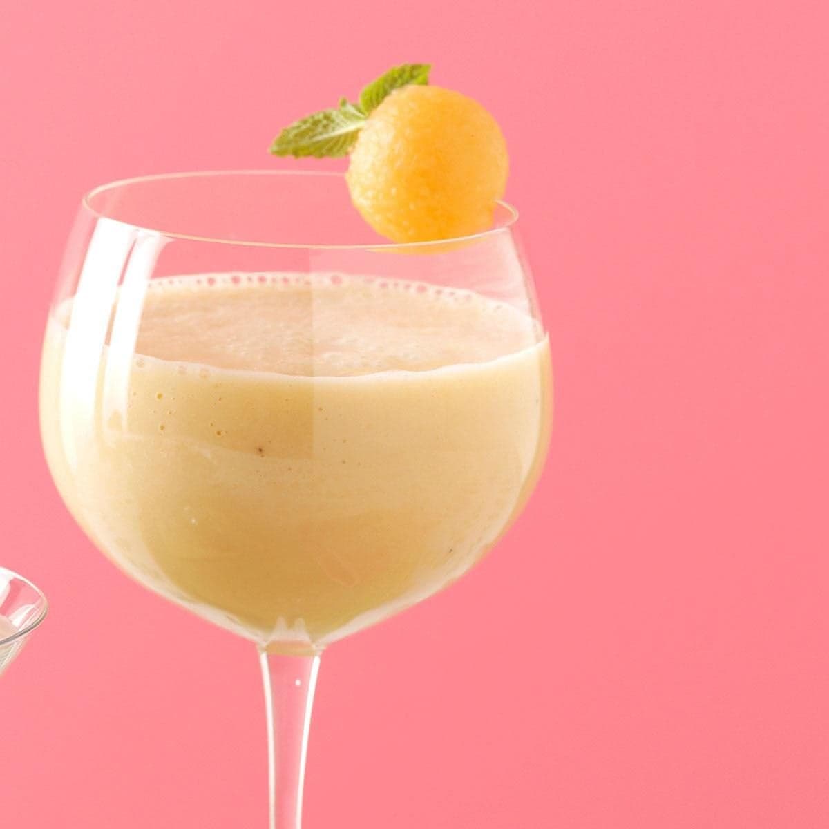 Creamy Cantaloupe Banana Smoothie - Image