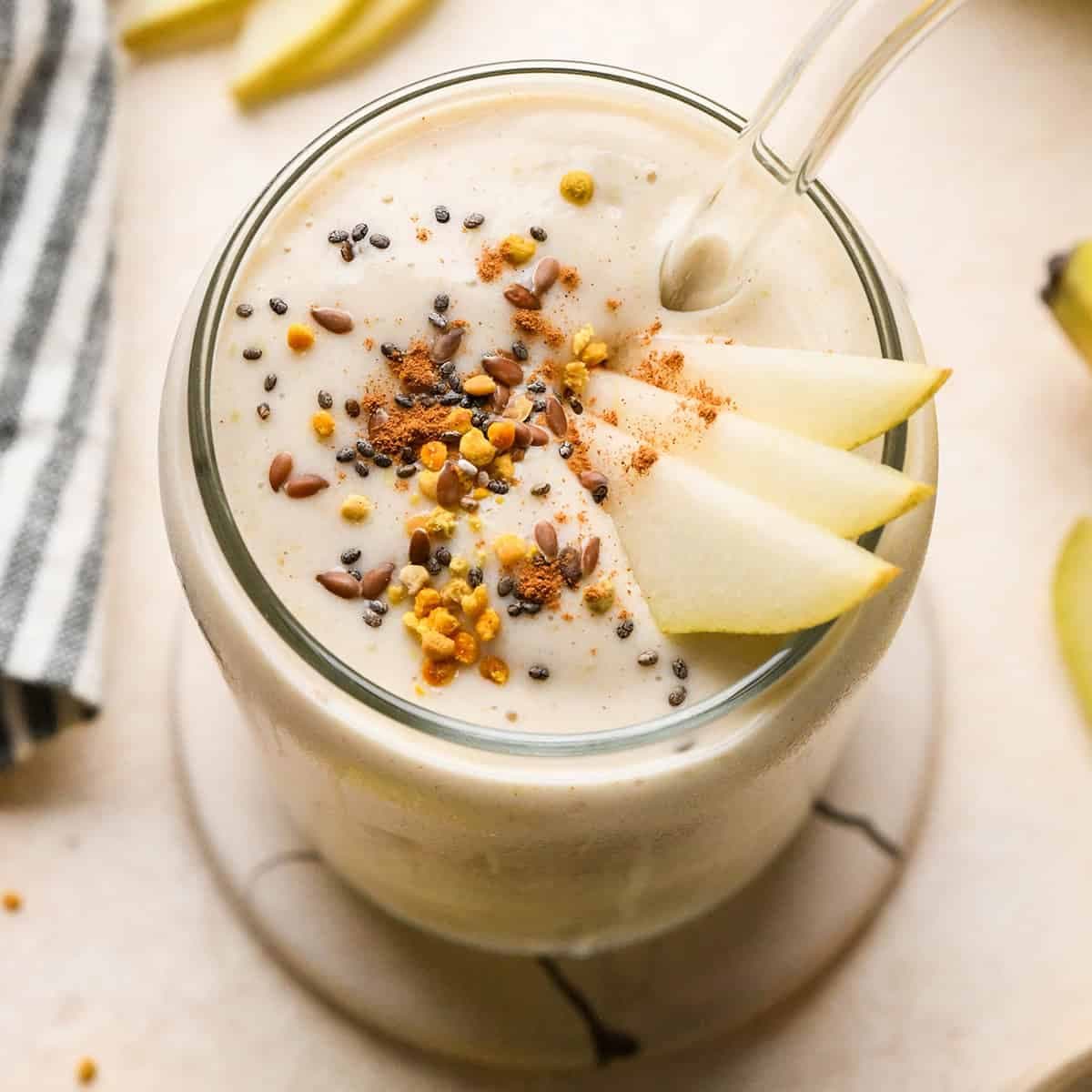 Vanilla Cinnamon Pear Smoothie - Image