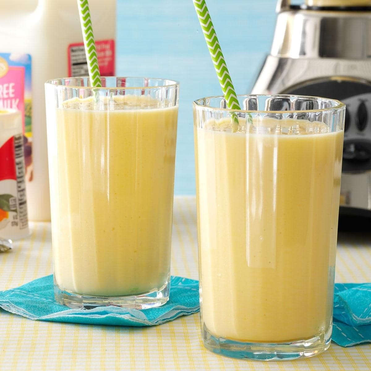 Creamy Mango Peach Smoothie - Image