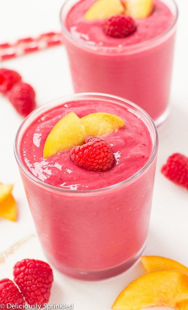 Raspberry Peach Smoothie - Image
