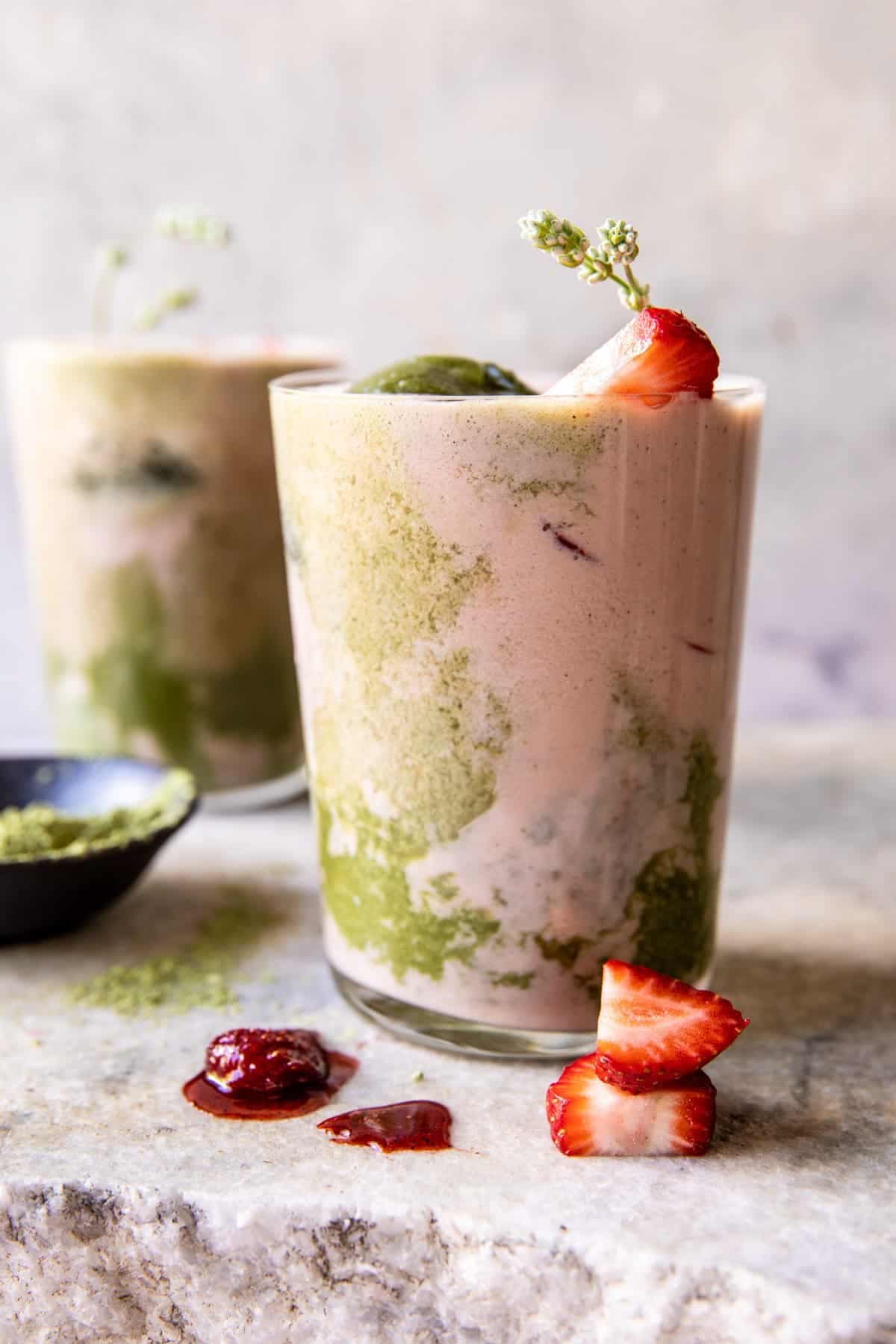 Iced Strawberry Matcha Latte - Image