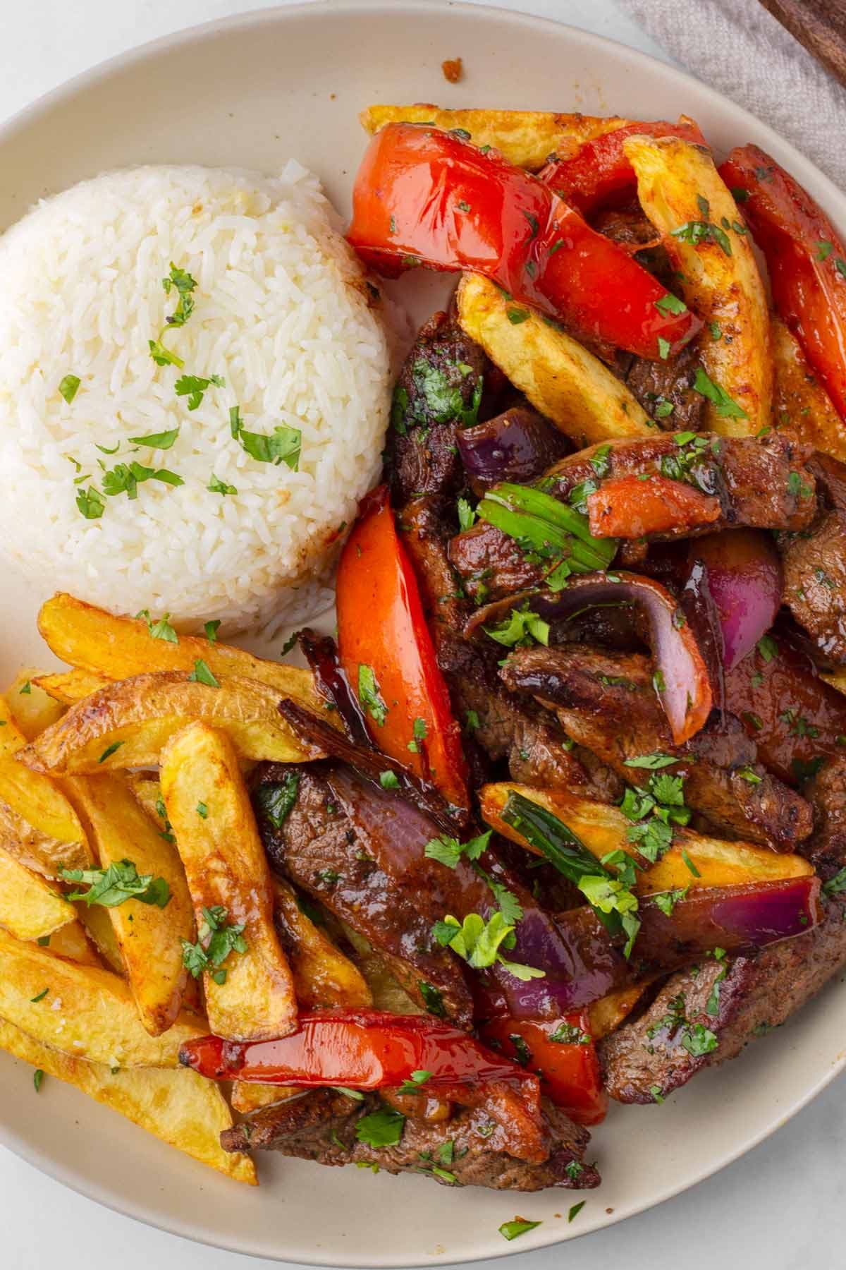 Lomo Saltado (Peruvian Beef Stir-Fry) - Image
