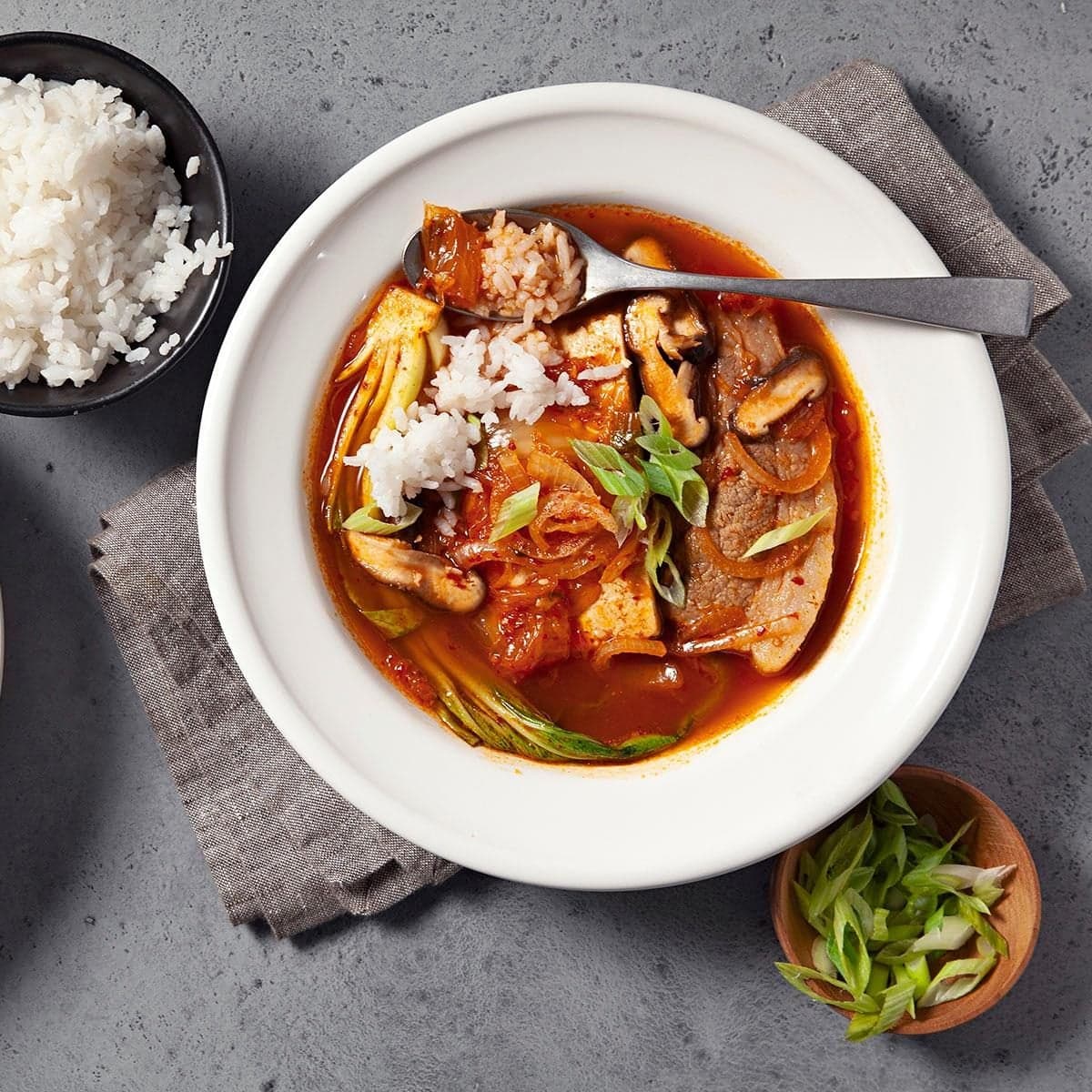 Kimchi Jjigae (Korean Pork and Tofu Stew) - Image