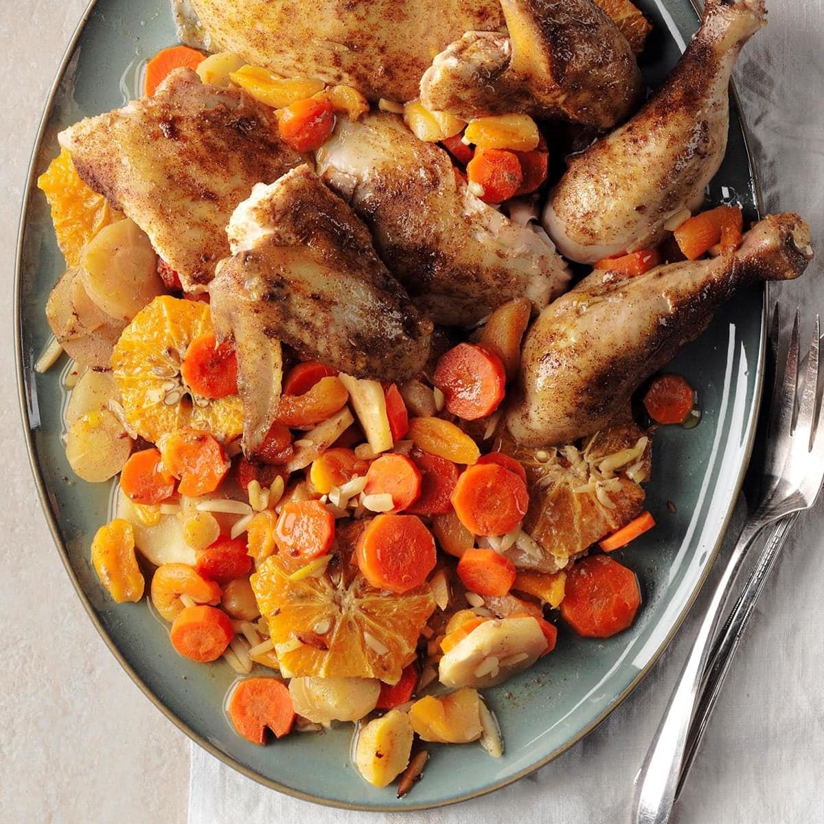 Moroccan Tangerine Chicken Tagine - Image