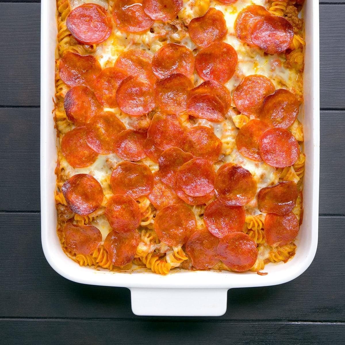 Pepperoni Pizza Pasta Bake - Image