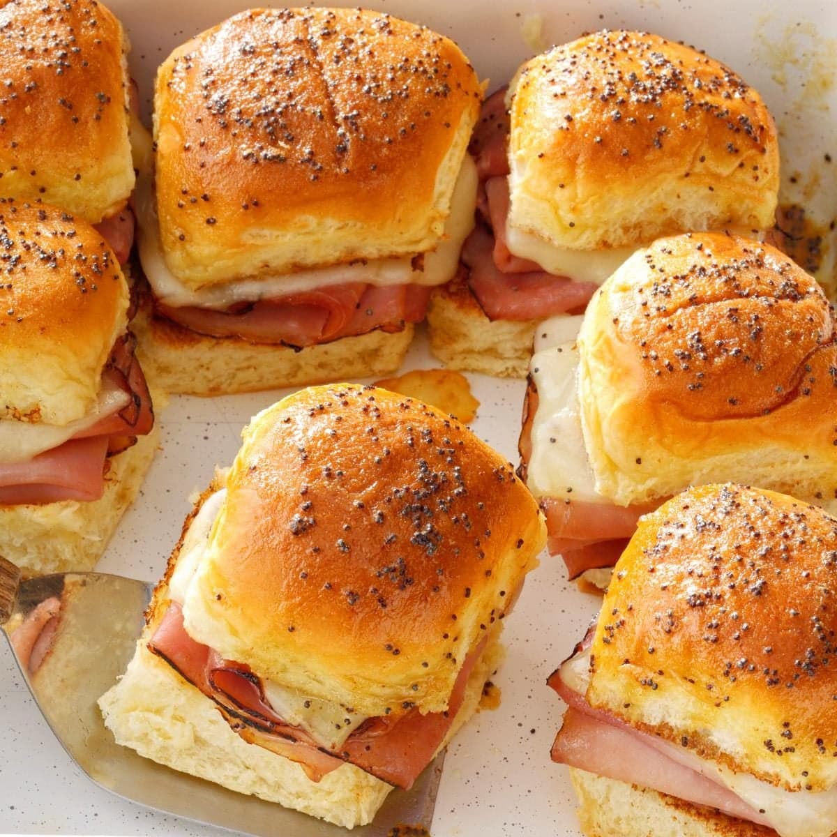 Make-Ahead Ham and Swiss Sliders - Image