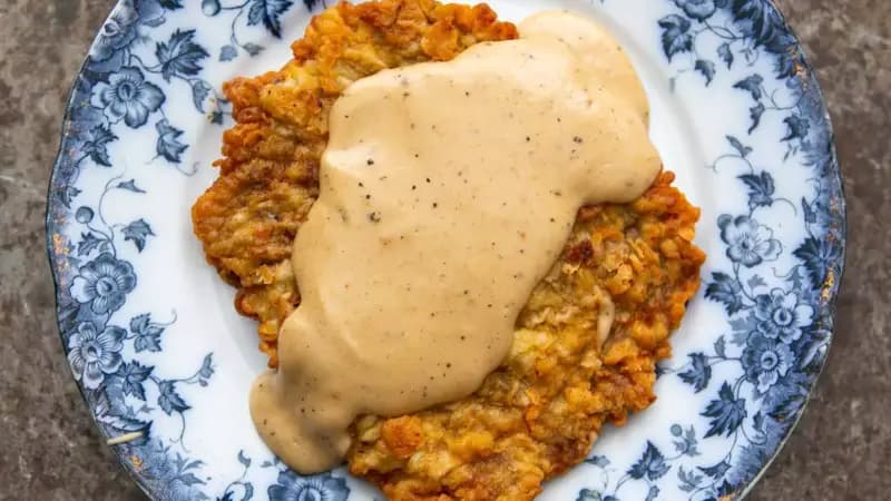 Chicken Fried Steak with Country Gravy - Image
