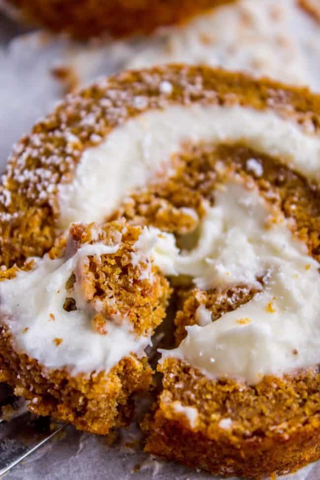 Grandma's Pumpkin Cream Cheese Roll - Image