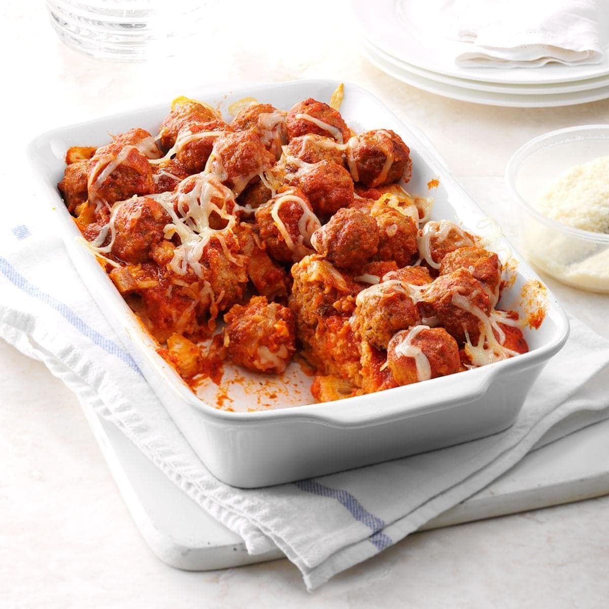 Cheesy Meatball Sub Casserole - Image