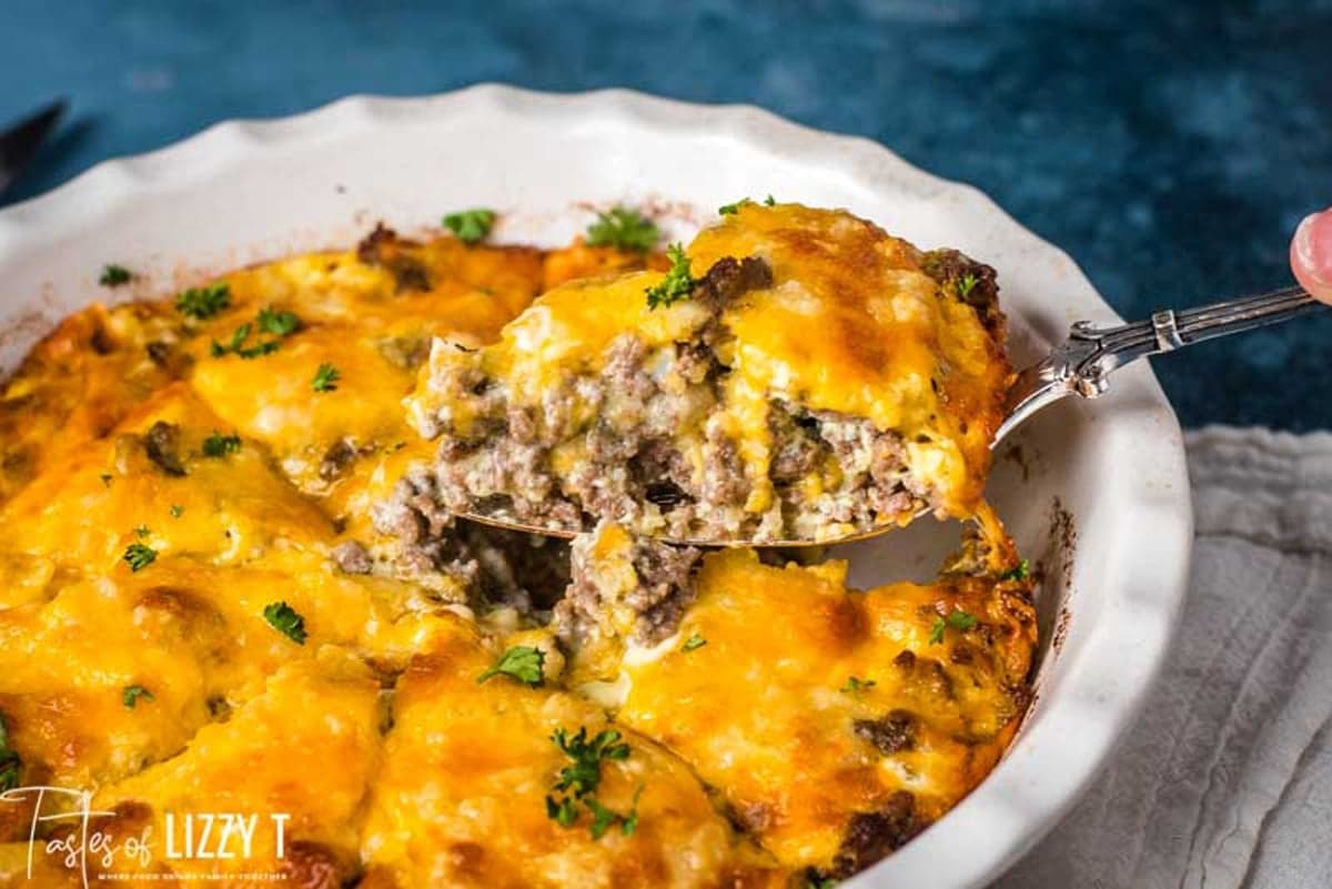 Grandma's Impossible Cheeseburger Pie - Image