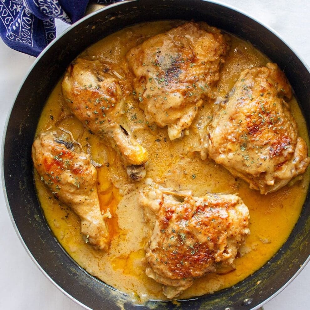 Southern Smothered Chicken and Gravy - Image