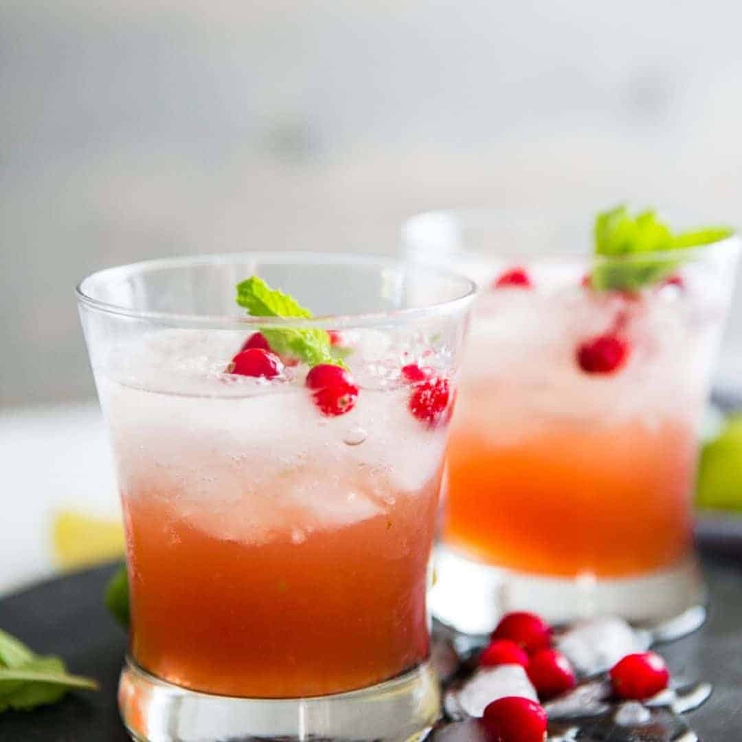 Cranberry Bourbon Smash - Image