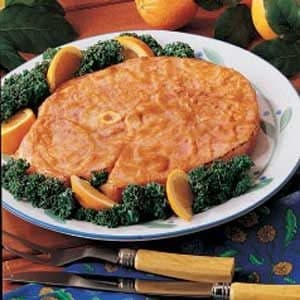 Honey-Mustard Glazed Ham Steak
