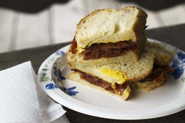 Old-School Fried Bologna Sandwich - Image