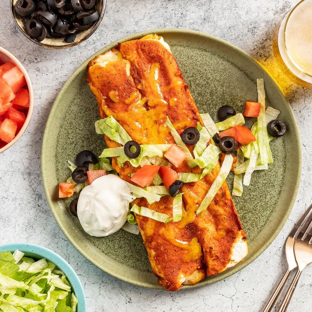 Tex-Mex Cheese Enchiladas - Image