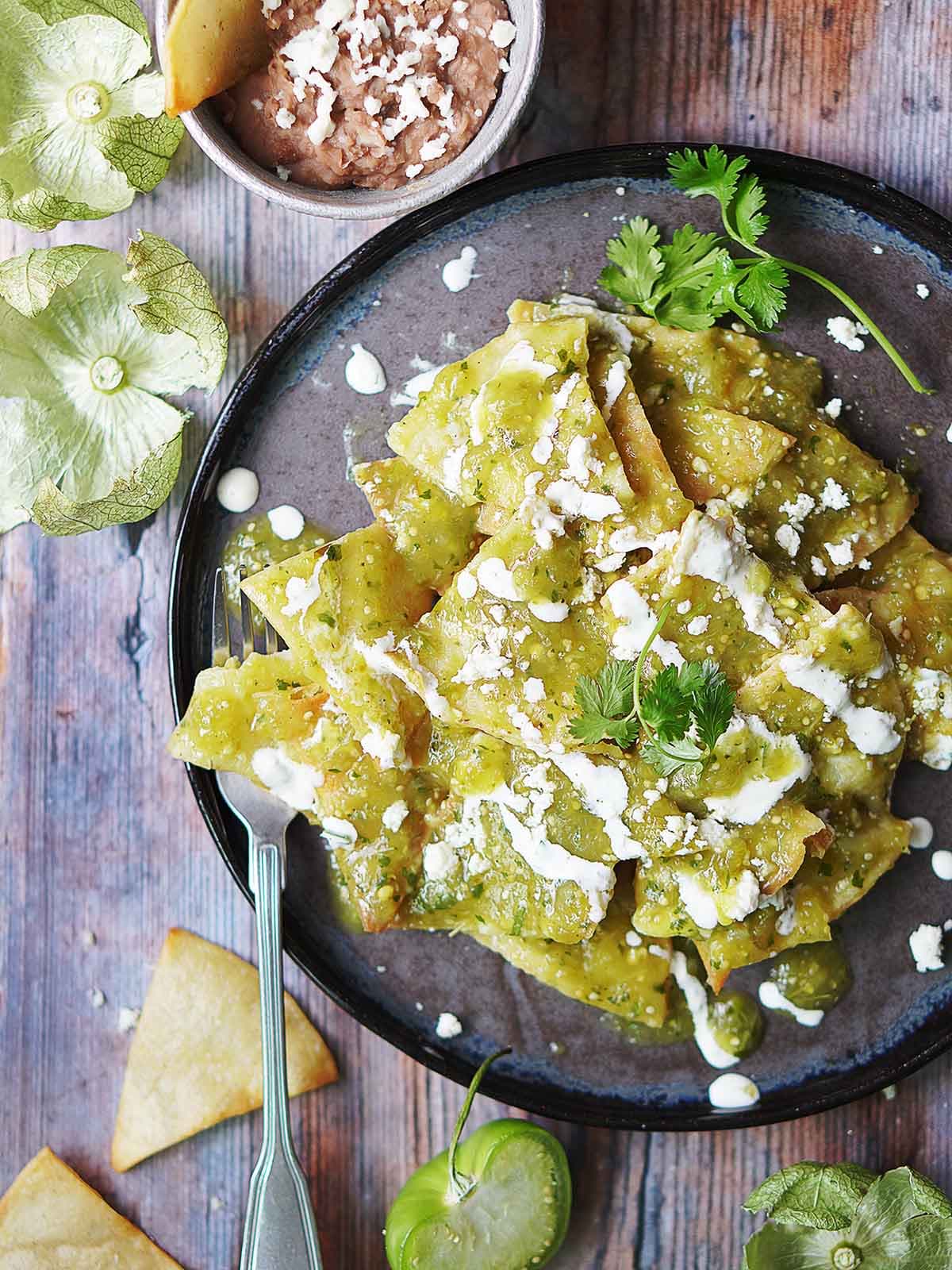 Chicken Chilaquiles Verdes - Image