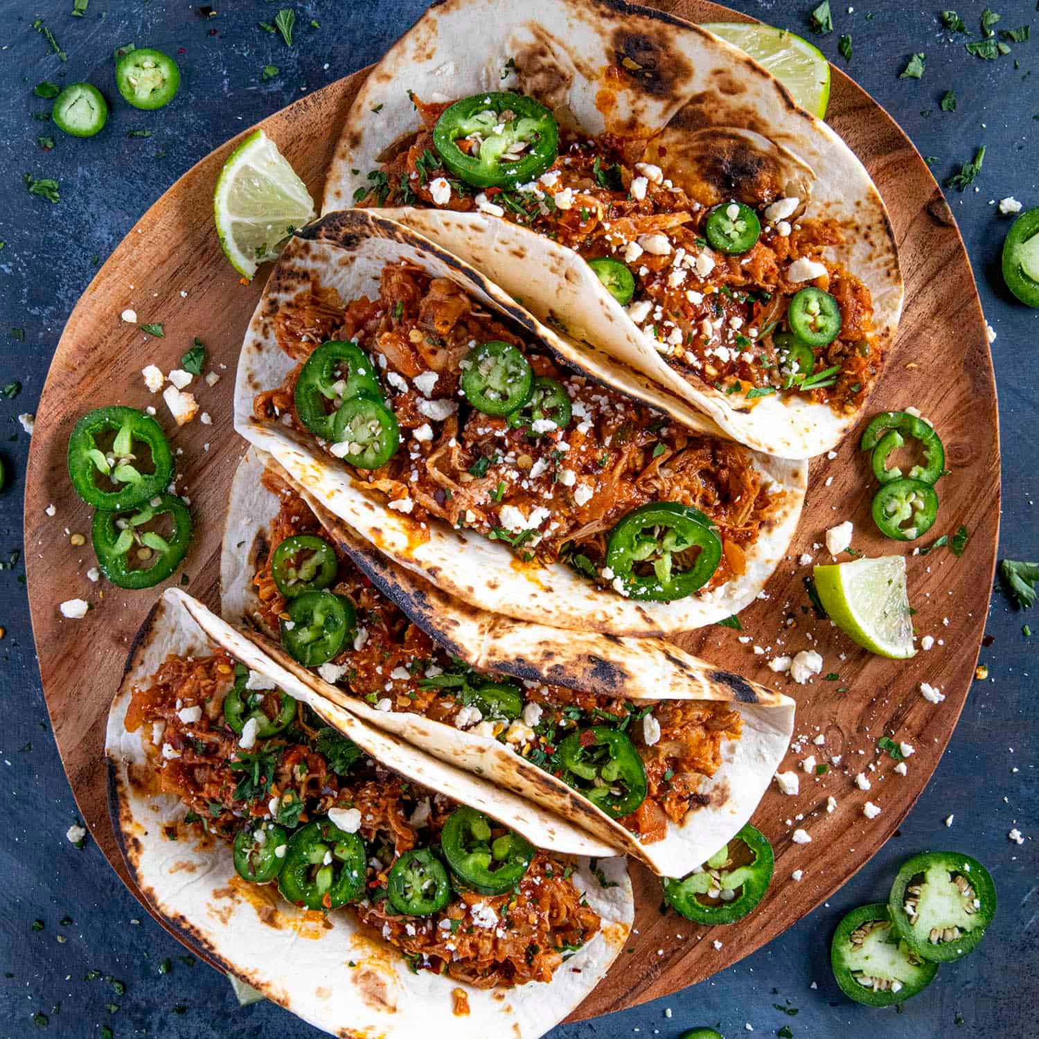 Smoky Chipotle Chicken Tinga Tacos - Image