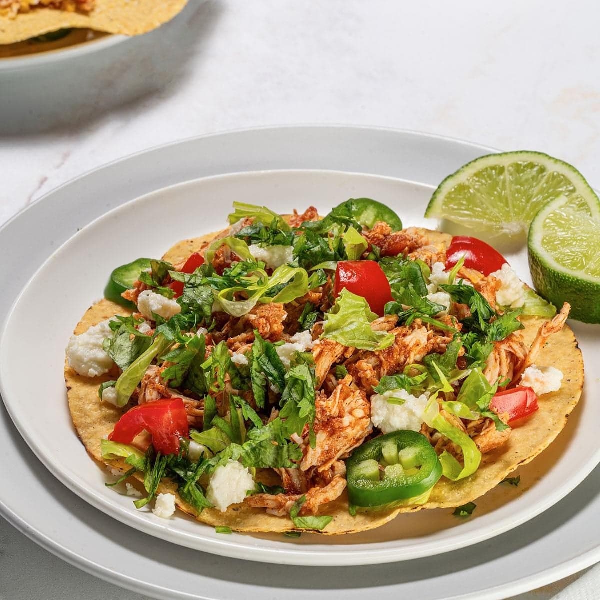 Slow Cooker Chicken Tostadas - Image