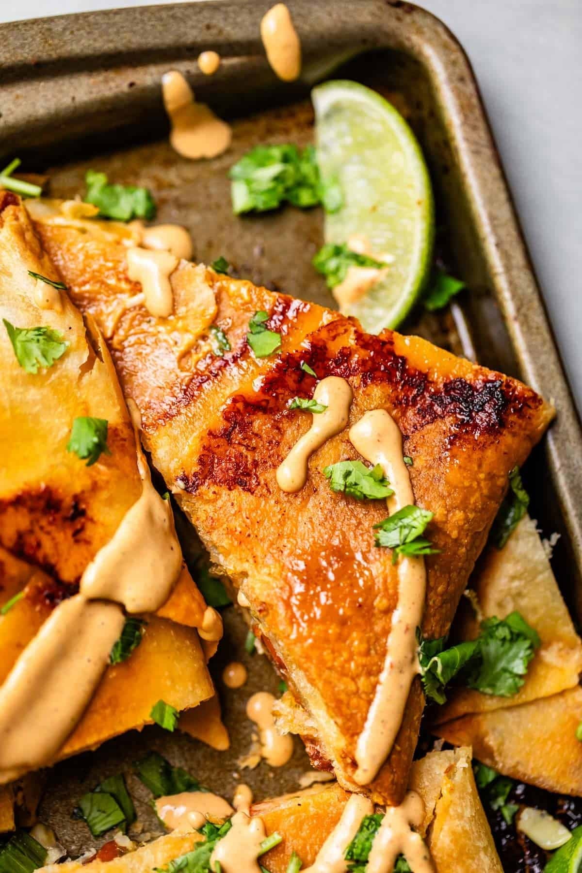 Sheet Pan Chicken Quesadillas - Image