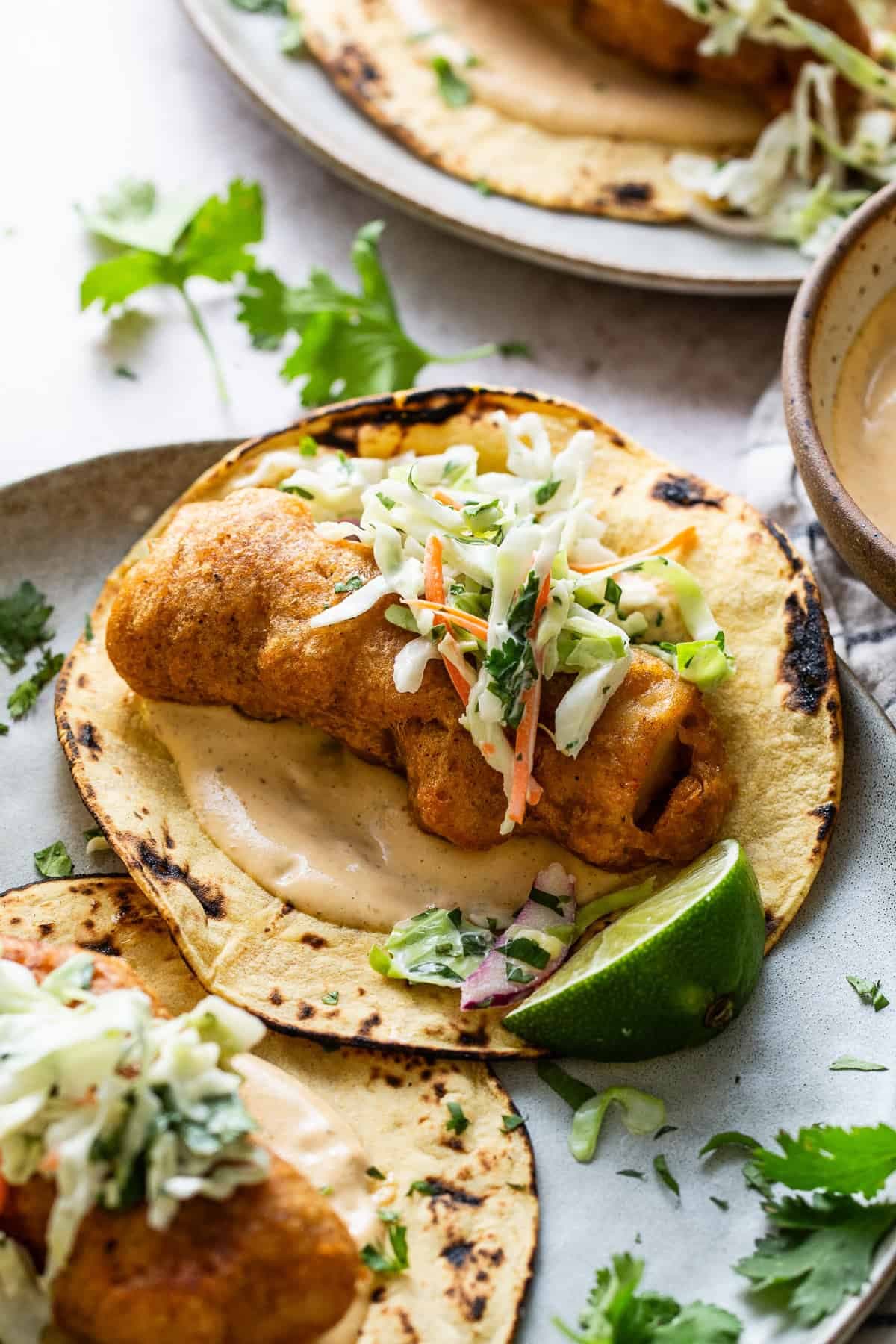 Crispy Baja Fish Tacos - Image
