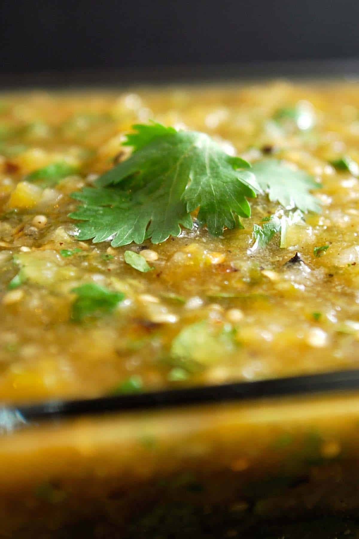 Roasted Tomatillo Salsa Verde - Image