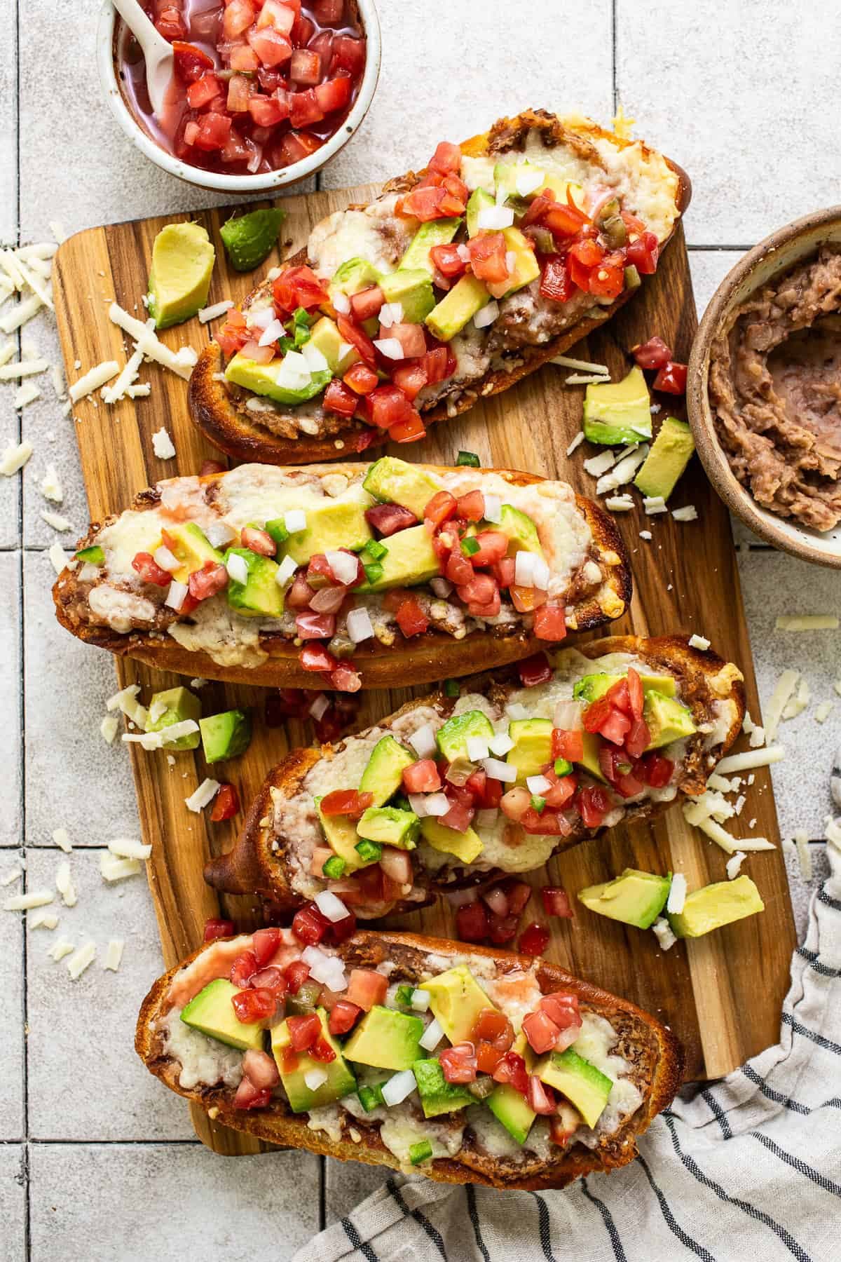 Molletes (Mexican Bean and Cheese Melts) - Image