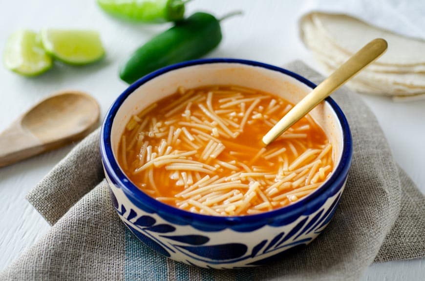 Sopa de Fideo (Mexican Noodle Soup) - Image