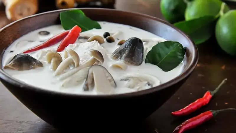 Tom Kha Gai (Thai Coconut Chicken Soup) - Image