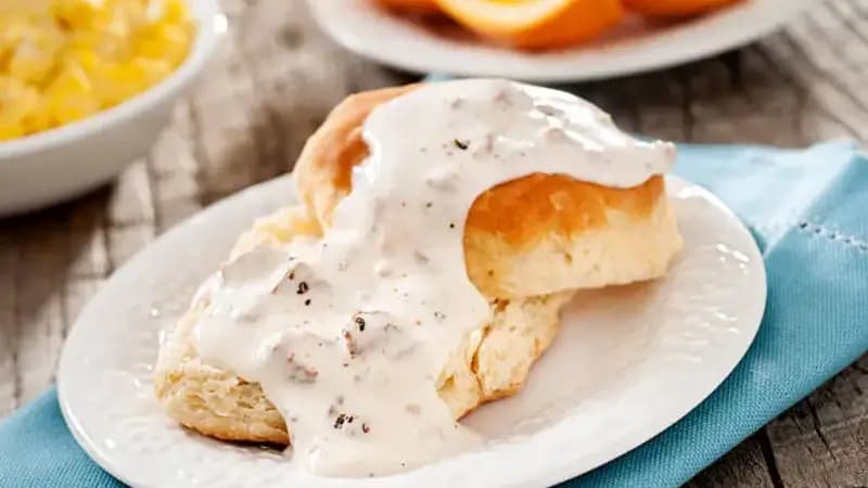 Biscuits and Sausage Gravy - Image