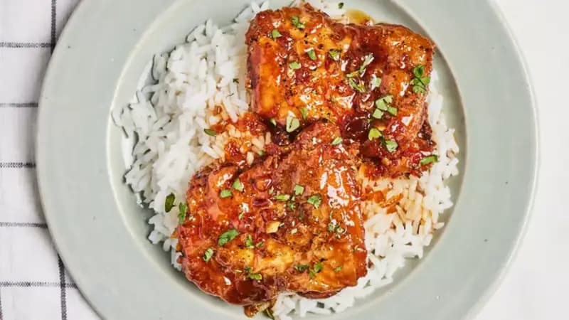Honey Garlic Chicken Thighs - Image
