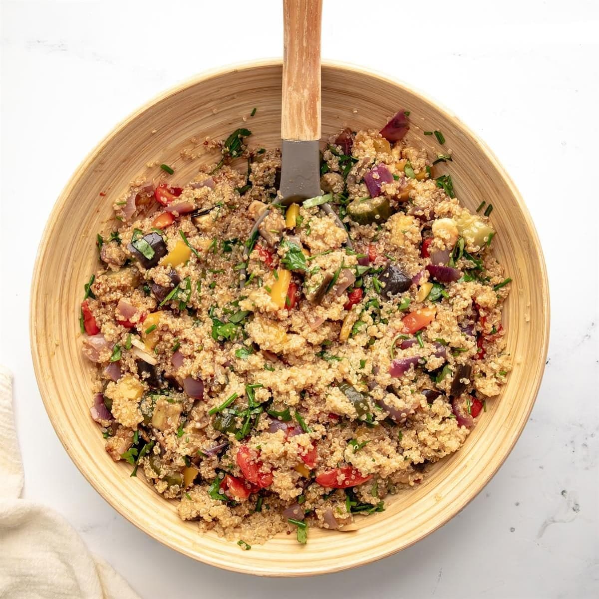 Balsamic Roasted Vegetable Quinoa Bowl - Image