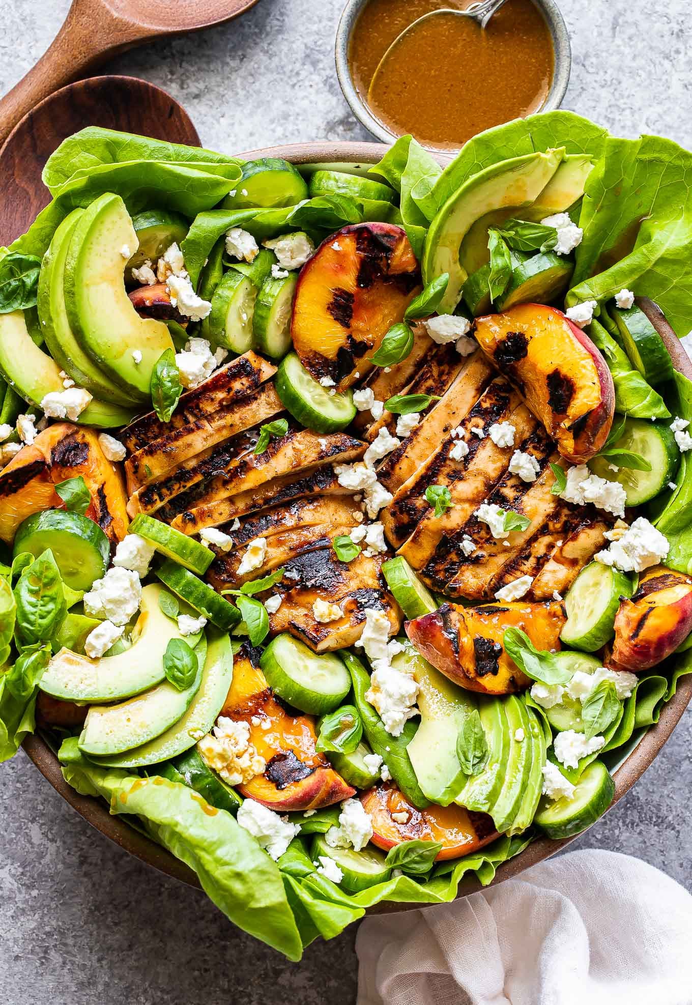 Grilled Chicken and Peach Salad - Image