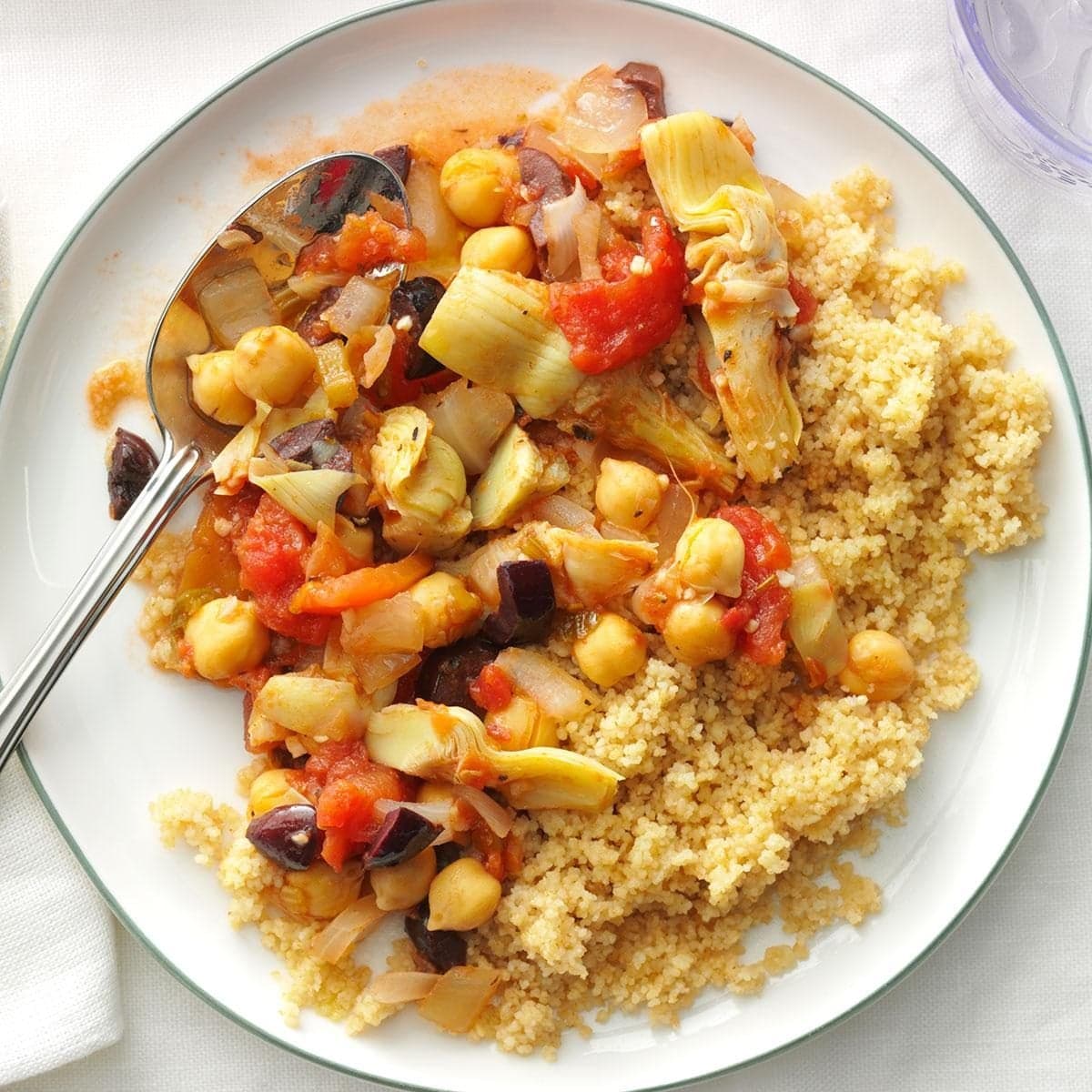 Mediterranean Chickpea Couscous Skillet - Image