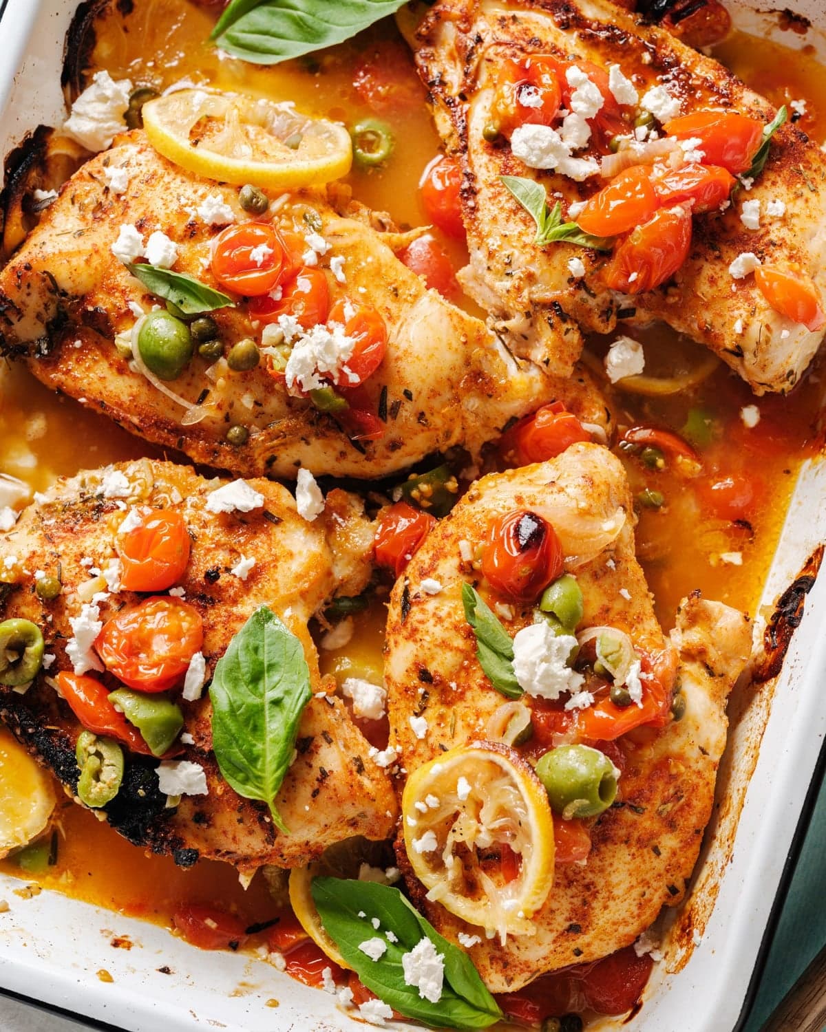 Mediterranean Chicken with Tomatoes and Olives - Image