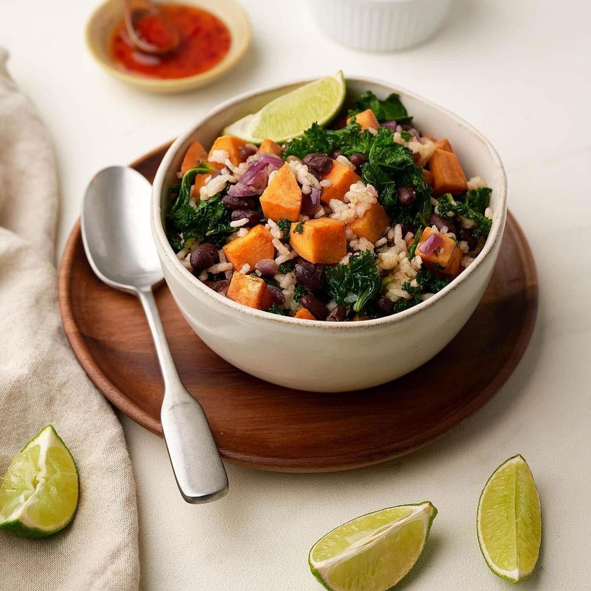 Black Bean and Sweet Potato Rice Bowls - Image