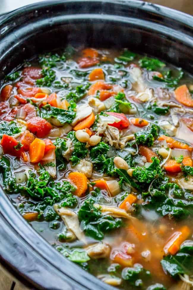 Chicken, White Bean, and Kale Soup - Image