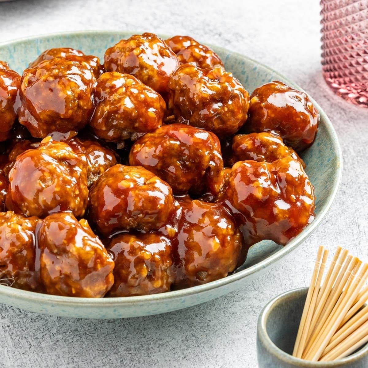 Honey Garlic Beef Meatballs - Image