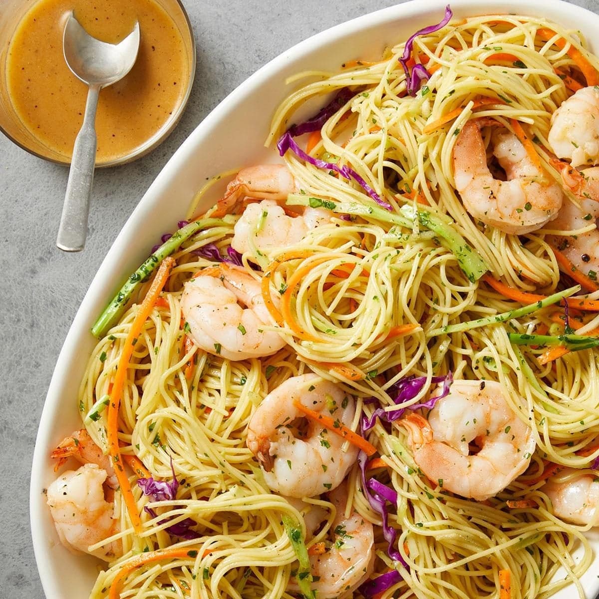 Sesame Ginger Shrimp Noodle Bowls - Image