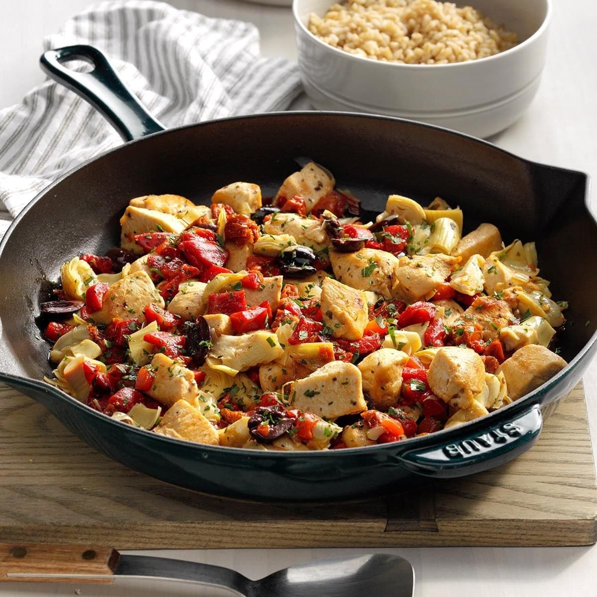 Greek Chicken & Rice Bowls - Image