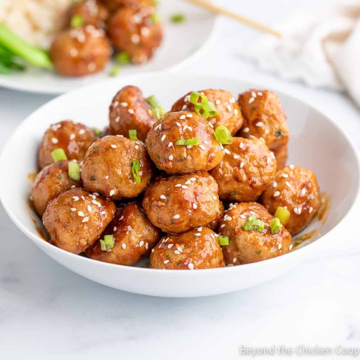Asian-Glazed Turkey Meatballs - Image