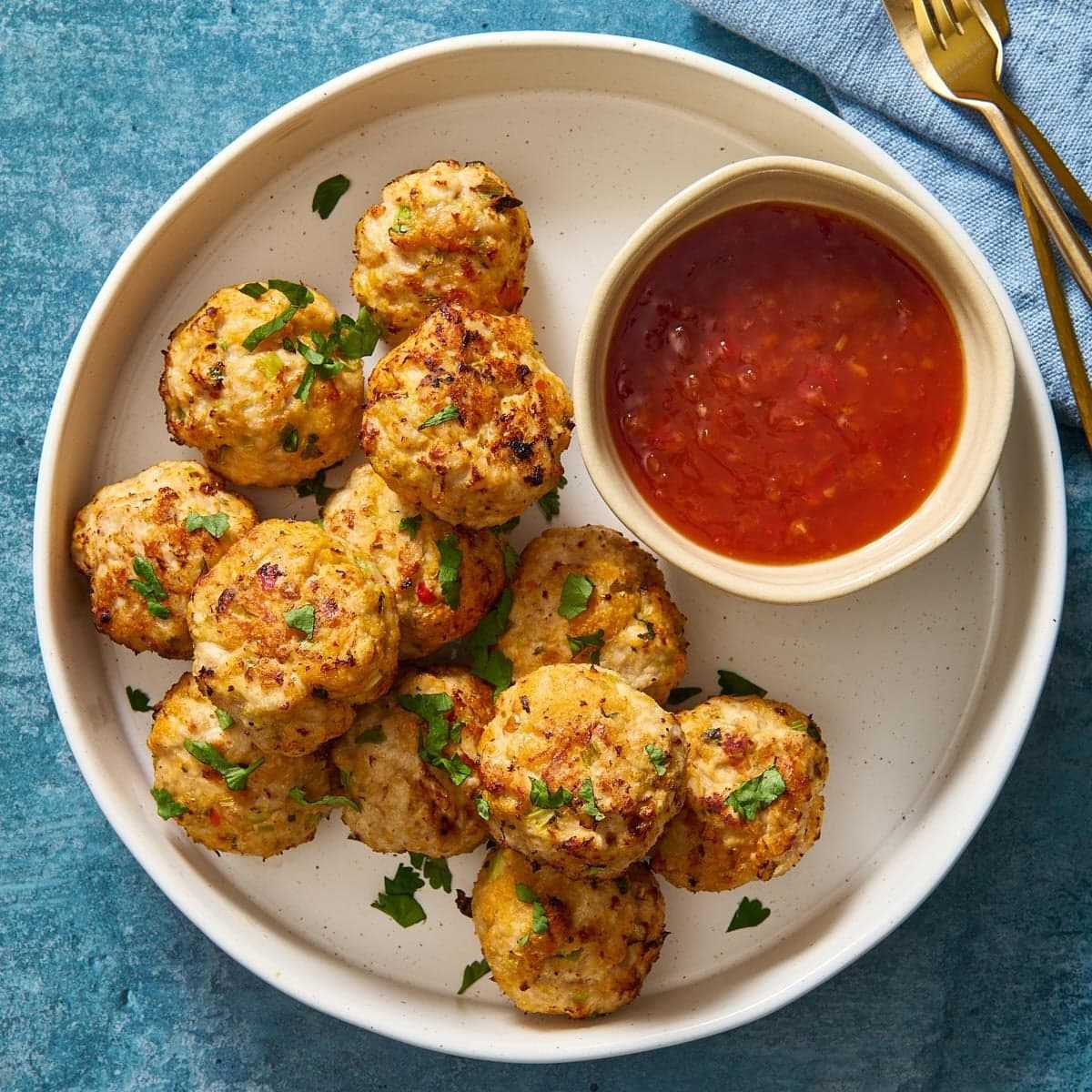 Thai Sweet Chili Chicken Meatballs - Image