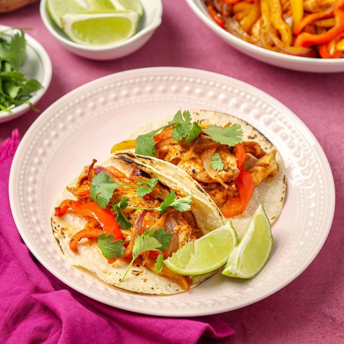 Sheet-Pan Chicken Fajita Bowls - Image