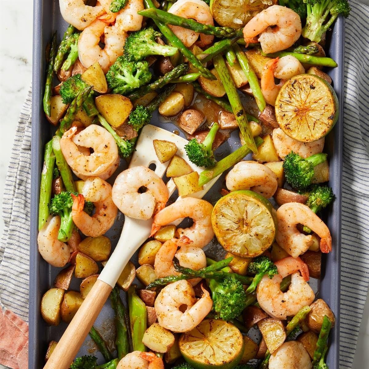 Sheet-Pan Chipotle Lime Shrimp Bake - Image
