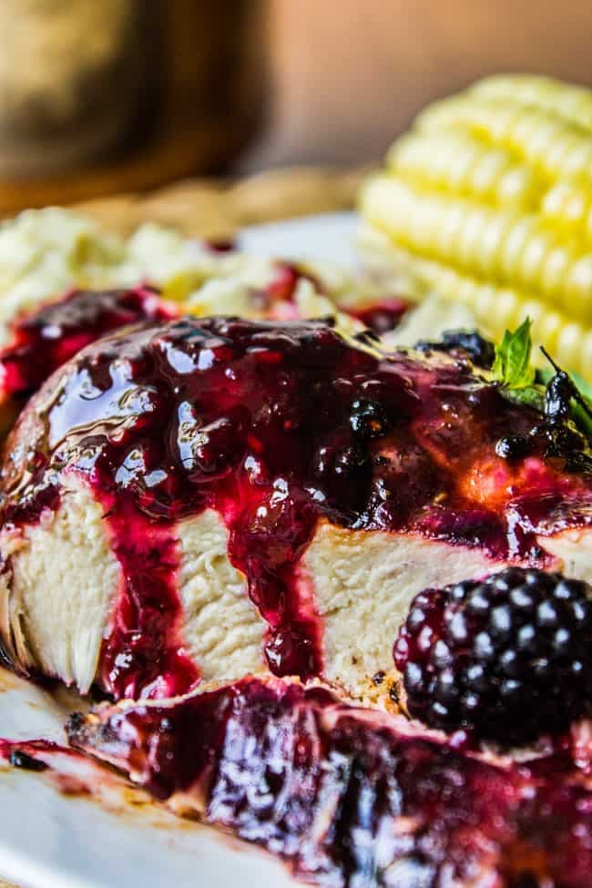 Blackberry Balsamic Glazed Chicken - Image