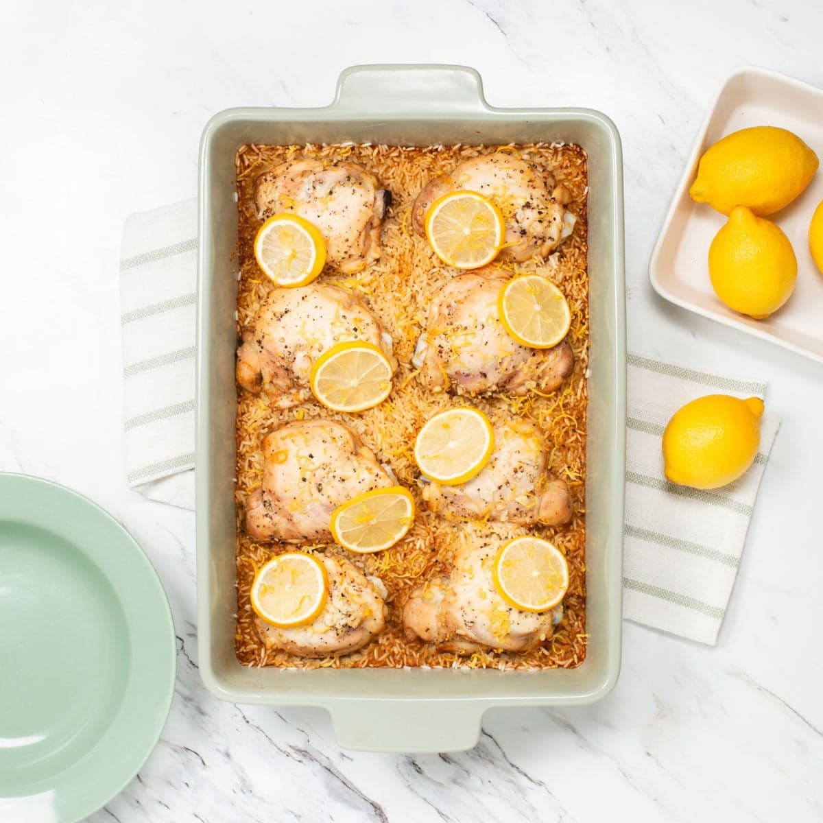 Lemon Soy Chicken and Rice Bake - Image