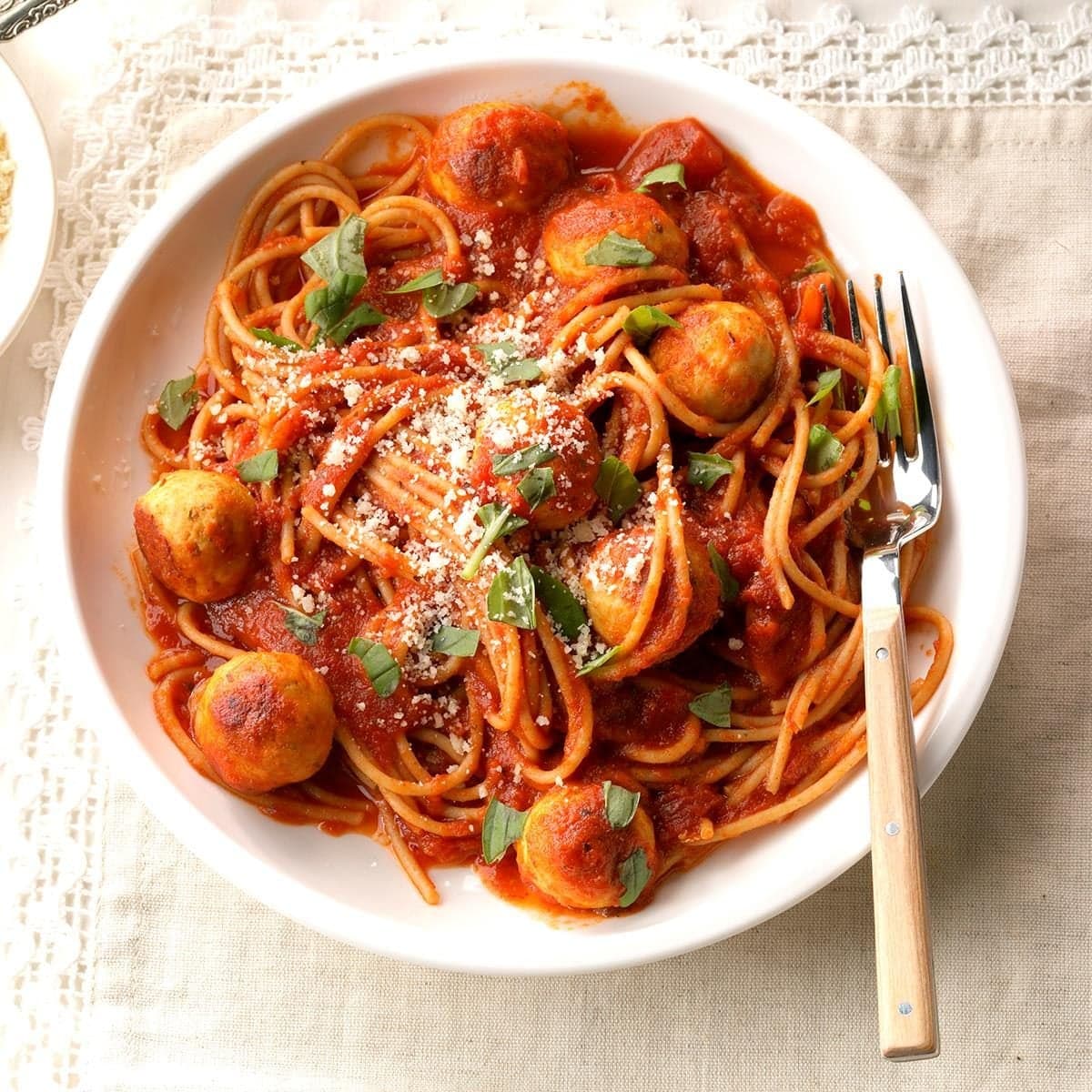 Chicken Pesto Meatballs - Image